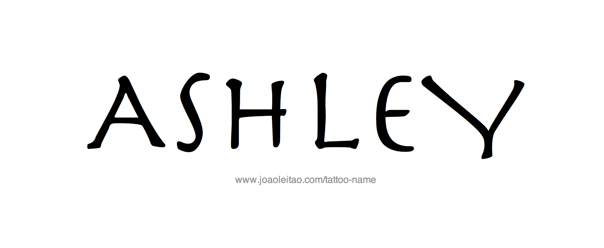Ashley Name Tattoo Designs